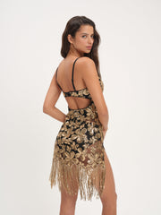 Colette Mini Dress — Gold