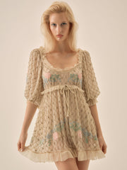 Spellbound Rose Mini Dress — Pale Pink