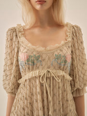 Spellbound Rose Mini Dress — Pale Pink