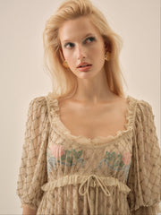 Spellbound Rose Mini Dress — Pale Pink