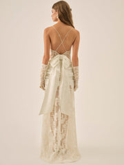 Daisy Lace Gown — Cream