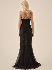 Willa Silk Gown — Black