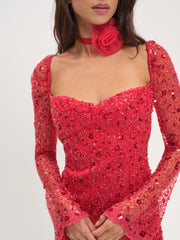 Gwendolyn Mini Dress — Red