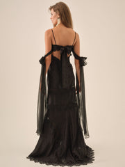 Rita Lace Gown — Black