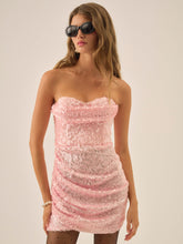 Elysian Sequin Mini Dress — Baby Pink