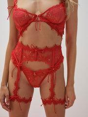 Sonja Garter Belt — Red