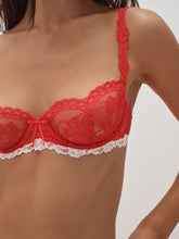 Fiona Lace Underwire Bra — Red