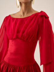 Lucia Mini Dress — Red