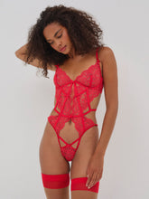 Creamsicle Lace Bodysuit — Red