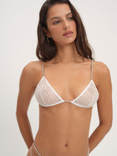 Glitter Bralette — White