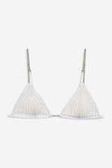 Glitter Bralette — White