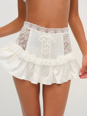 Lana Corset Skirt — White