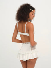Lana Corset Skirt — White