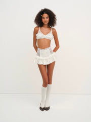 Lana Corset Skirt — White