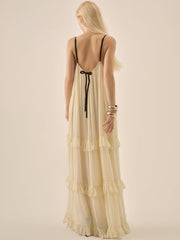 Rosalie Maxi Dress — Cream