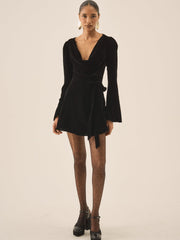 Lucinda Mini Dress — Black
