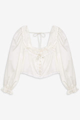 Venetia Sleep Top — Vintage Cream