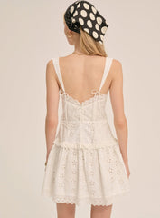 Dreamy Daisy Mini Dress — White