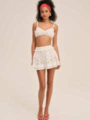 Dreamy Daisy Bra Top — White