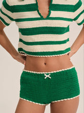 Crochet Rugby Micro Short — Green