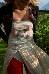 Ophelie Organza Maxi Dress — Blush