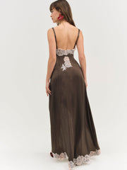 Clemence Maxi Dress — Chocolate