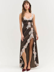 Clemence Maxi Dress — Chocolate
