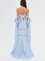 Rita Lace Gown — Blue