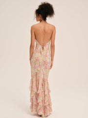 Elea Maxi Dress — Peach
