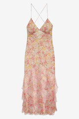 Elea Maxi Dress — Peach