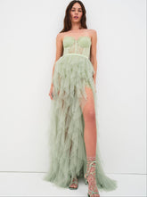 Bustier Gown — Green