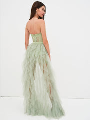 Bustier Gown — Green
