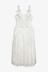 Antoinette Taffeta Gown — White