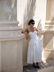 Antoinette Taffeta Gown — White