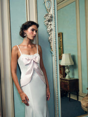 Eliana Gown — White Pink