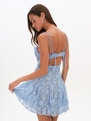 Kate Mini Dress — Blue