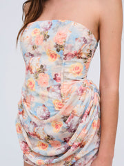 Delphine Mini Dress — Blue