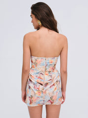 Delphine Mini Dress — Blue