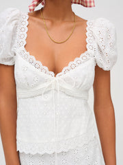 Rosalyn Mini Dress — White