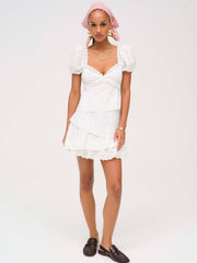 Rosalyn Mini Dress — White