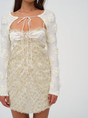 Chania Mini Dress — Yellow