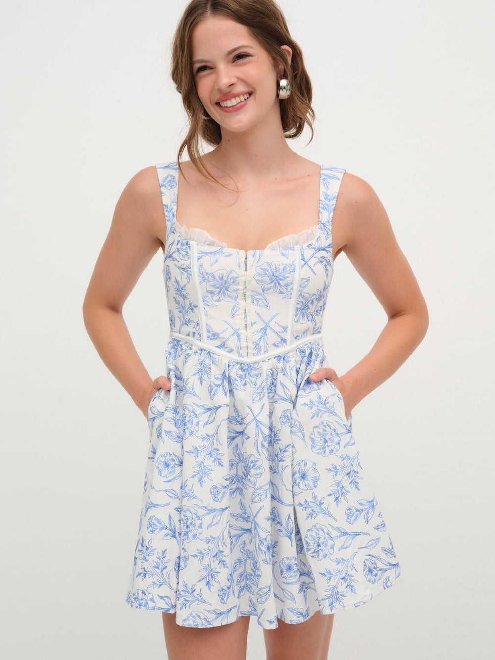 Maisie Mini Dress — Blue