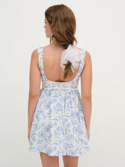 Maisie Mini Dress — Blue