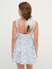 Maisie Mini Dress — Blue