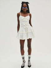 Whipped Cream Taffeta Mini Dress — White