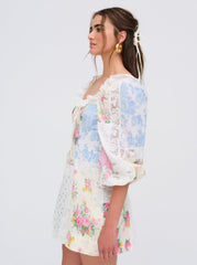 Evelina Mini Dress — Pink