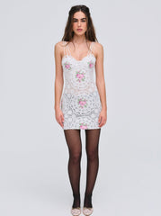 Bordeaux Mini Dress — Pink
