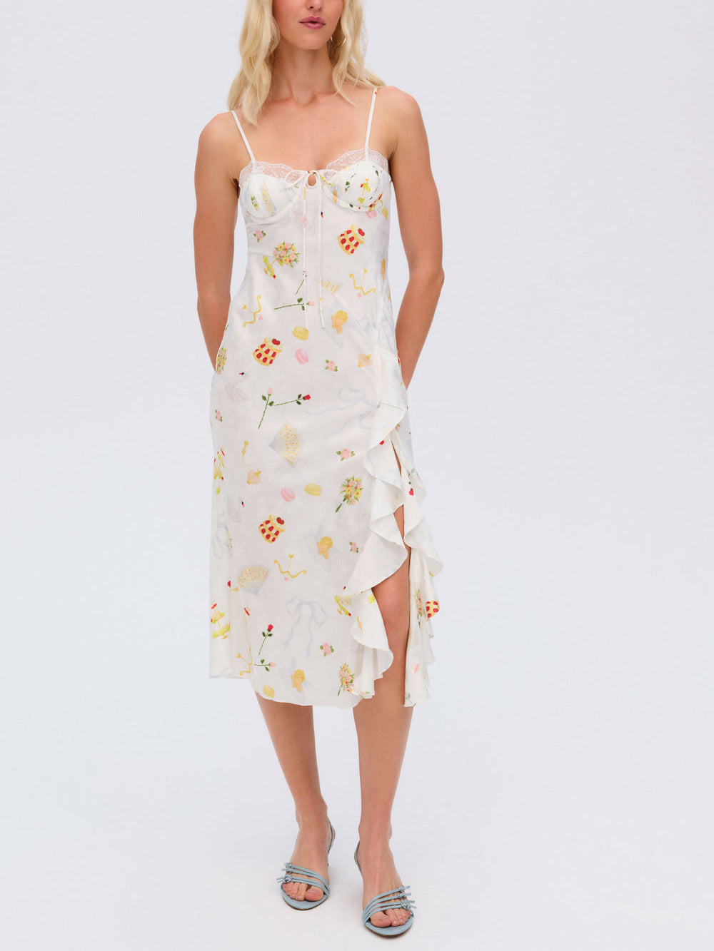 Chania Midi Dress — White