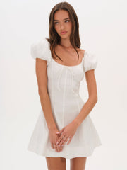 Zuri Mini Dress — Cream