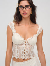 Waverly Lace Top — Cream